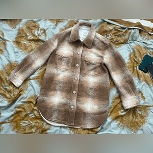 Lululemon Ganna plaid tan brown S